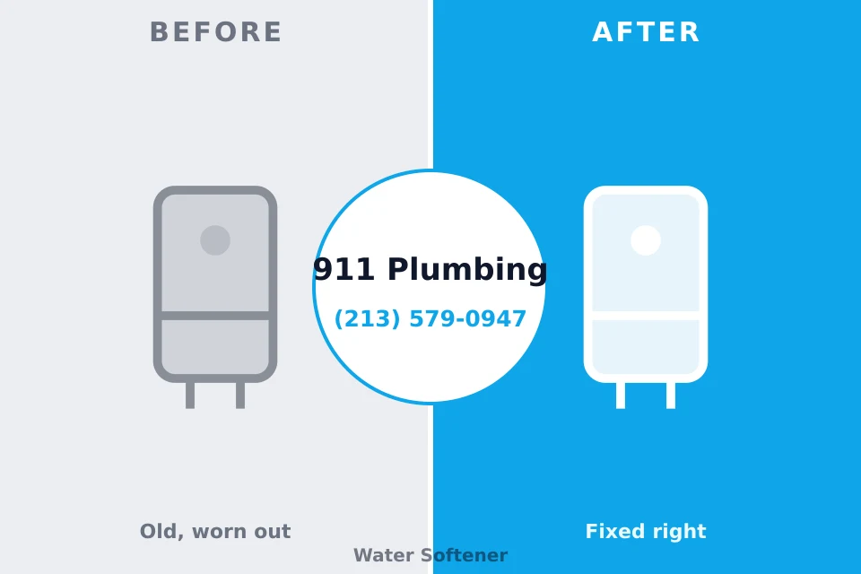 Before and after: plumbing repair DeSales University, PA